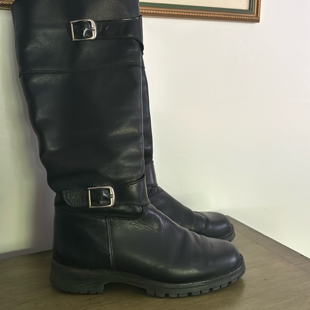 Leather boots
